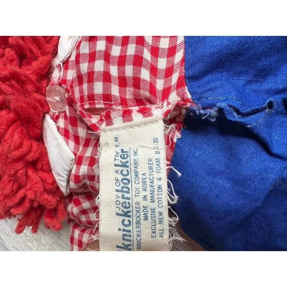 Vintage Knickerbocker raggedy Ann doll and book